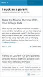 Mobile Screenshot of isuckasaparent.com